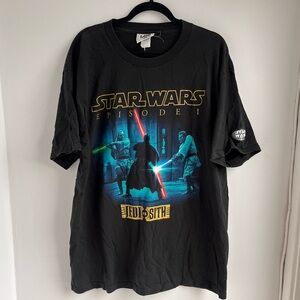 Rare!! Vintage Star Wars Episode‎ 1 Jedi Vs Sith T-shirt Lee Sport Size XL USA